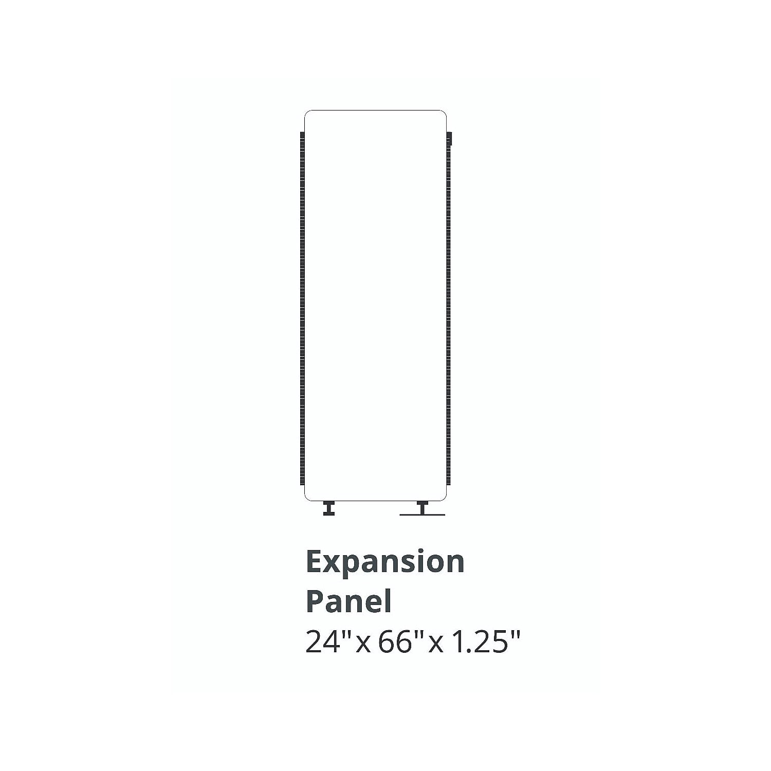 LUXOR RCLM2466ZSG RECLAIM Acoustic Room Dividers - Expansion Panel in Slate Gray