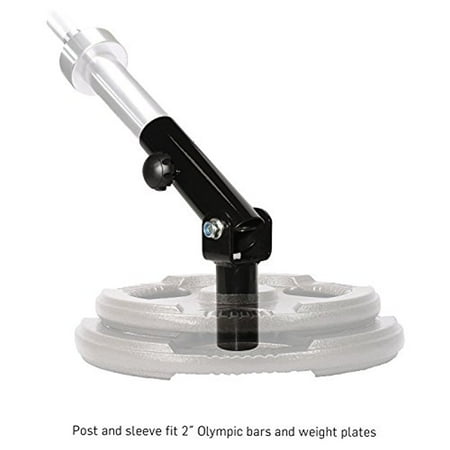 Pivot Insert (Ivation T-Bar Row Plate Post Insert Landmine – Multipurpose 360° Swivel Action Pivot Bar for Standard 2” Weight Plates & Olympic Bars – Great for Back, Arm & Core Exercises)