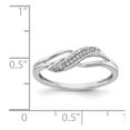 thumbnail image 3 of 14K White Gold Ring Band Diamond Round Fashion, Size 7, 3 of 3