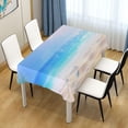 thumbnail image 7 of Summer Beach Rectangle Tablecloth, Dust Proof Anti Wrinkle Wipeable Table Cloth Tabletop foration of Dinner Kitchen Wedding Holiday Party 60"x120" Decor Gift, 7 of 7