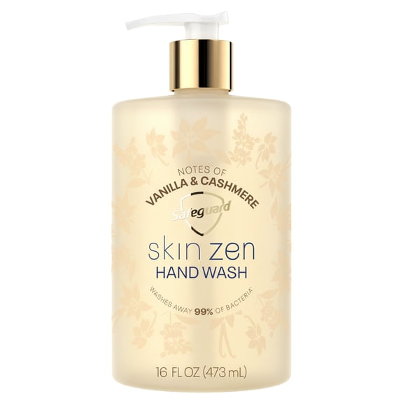 Safeguard Skin Zen Liquid Hand Soap, Notes of Vanilla & Cashmere, 16 fl oz