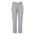 thumbnail image 4 of akafmk Womens Straight Leg Pants Elastic Waist Lightweight Pants with Pocket Stretchy Versatile Casual Pants with Pockets, Size XL, 4 of 5
