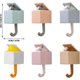 thumbnail image 4 of Animal Wall Hooks Adhesive Wall Mount Tail Shape For Hats Bags And Accessories Hanging Decor, 4 of 4
