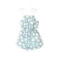 thumbnail image 3 of BFHHYA Little Girls Summer Floral Romper Adjustable Tie-Up Strap Short Jumpsuits Cute Shorts Overalls for Girls Size 2-5 Years, 3 of 6