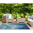 thumbnail image 5 of Liora Manne Ravella Mykonos Indoor Outdoor Area Rug Water Resistant 5x8, 5 of 5