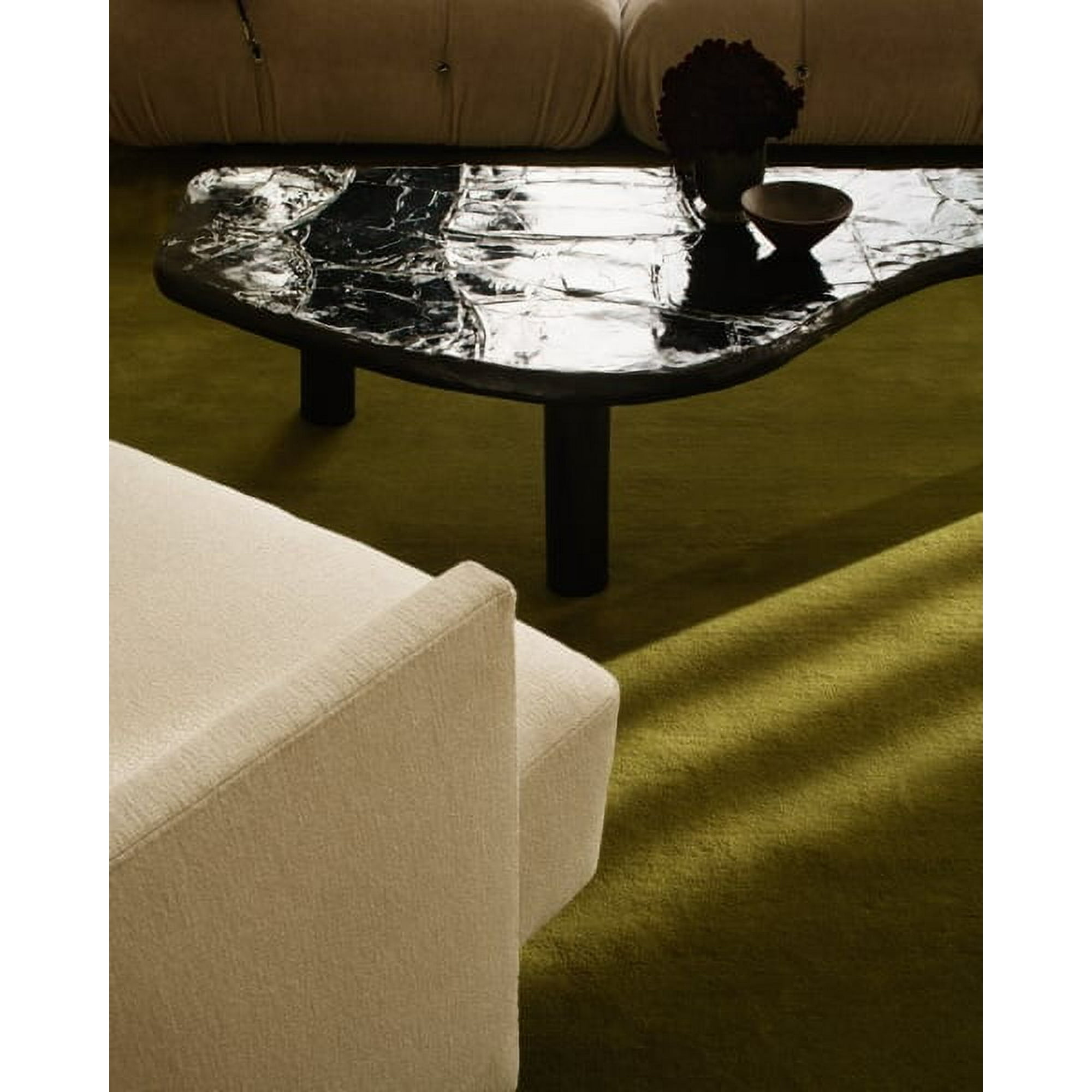 Mahi Rug Grand Milano Green New Zealand Wool Plain Hand-Tuffted Carpets Area Rugs for Living Room, Bedroom, Any Room and Hallway (10X14 ft)
