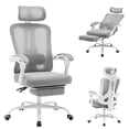 thumbnail image 1 of BeesClover Ergonomic Mesh Office Chair, High Back Desk Chair with Retractable Footrest, 1 of 7