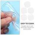 thumbnail image 3 of 5 piezas transparente soporte de pegamento para pestañas pegatina para la frente paleta herramienta de maquillaje blanco, 3 of 6