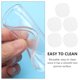 thumbnail image 3 of 5 piezas transparente soporte de pegamento para pestañas pegatina para la frente paleta herramienta de maquillaje blanco, 3 of 6