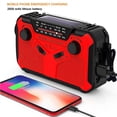 thumbnail image 4 of Radio Am/Fm Multifuncional Manivela De Mano Batería Recargable Con Energía Solar Pronóstico Del Tiempo Linterna Led Banco De Energía Alarma Sos Para Acampar Senderismo Emergencia Al Aire Libre Yuarrent EL013995-01, 4 of 6