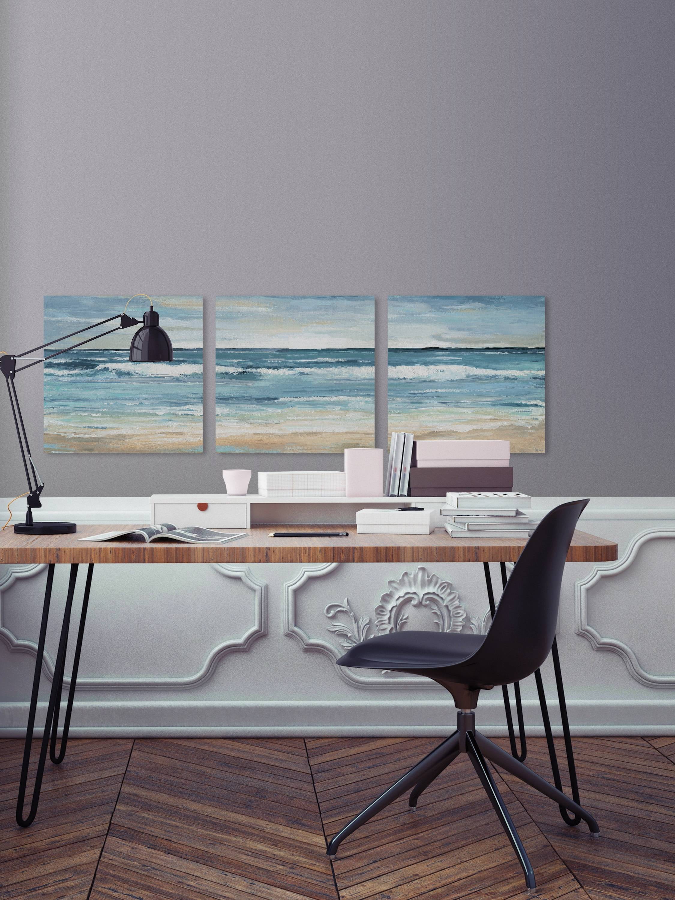 Blue Waves Triptych