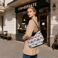 thumbnail image 7 of Iauyy Women's Handbag Removable Shoulder Satchel Bag-Polyester and PU leather ，Dragonfly, 7 of 7