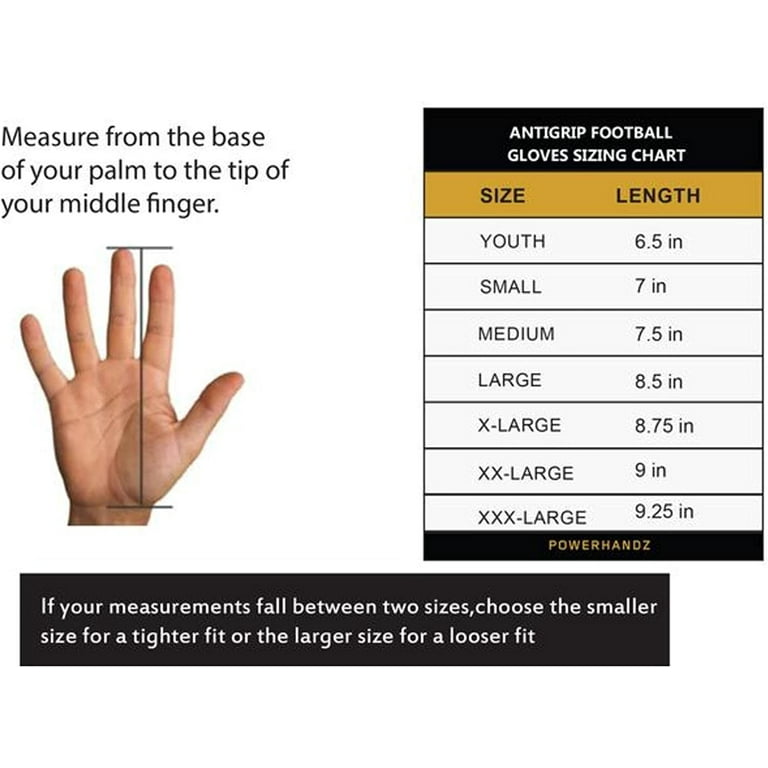 POWERHANDZ Weighted Anti-Grip Football Gloves for Strength and