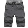 thumbnail image 2 of Brilliant Cargo Shorts Clearance for Men Summer Mens Casual Comfortable Workout Shorts Drawstring Pockets Elastic Shorts(Gray,XL), 2 of 3
