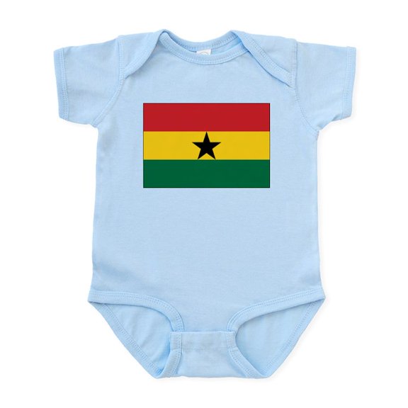 CafePress - Ghana Flag Infant Bodysuit - Baby Light Bodysuit, Size Newborn - 24 Months