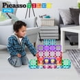 thumbnail image 2 of Set de bloques de construcción PicassoTiles, 42 unidades, magnéticos, para niños a partir de 3 años, 2 of 7