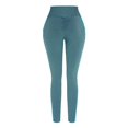 thumbnail image 6 of Lifting Leggings for Women with Pockets Tummy Control Workout Yoga Pants High Waisted Scrunch Booty Gym Running Athletic Tights Green 00*yoga pants S, 6 of 6