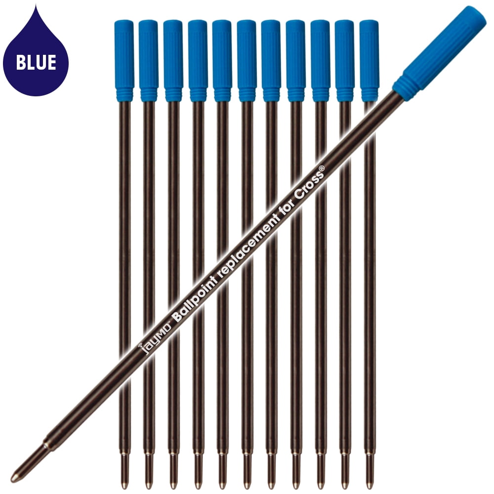 Black & Blue Ballpoint Pen Refills Parker & Cross Compatible Ink Refills 8513 