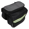 thumbnail image 3 of Bike Frame Bag, 600D Nylon Fabric Durable Material Bicycle Bag Reflective Tapes  For Cycling For Bike For DIY Green, 3 of 8