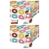 (2 Pack) Donut Dessert Party Plastic Table Cover 54 x 102 Inches (Plus Party Planning Checklist by Mikes Super Store)