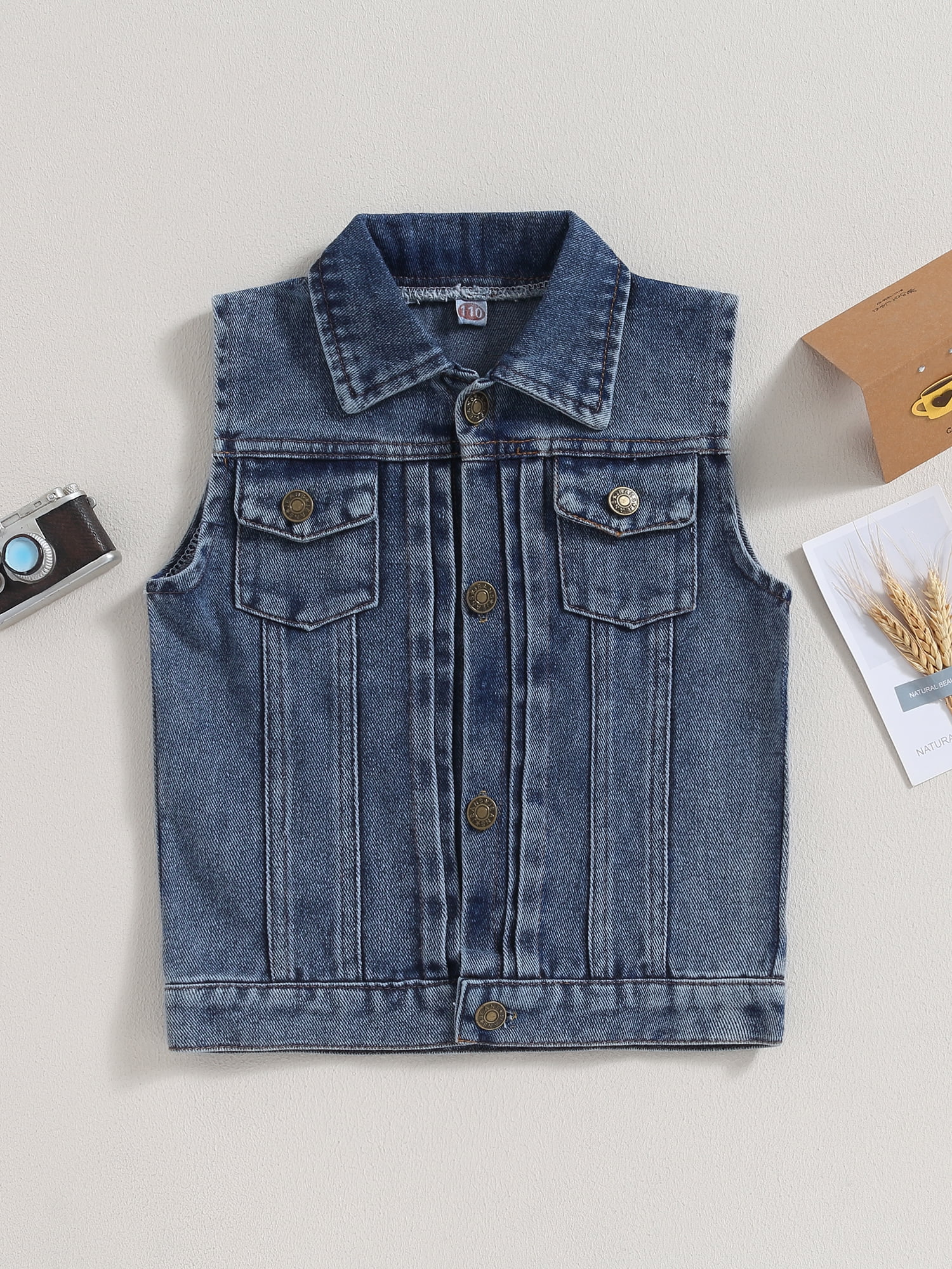 Girls jean vest 2025