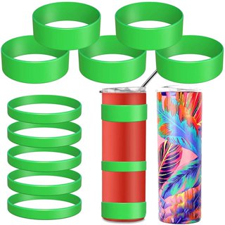 Grifiti Band Joes Silicone Grip Bands 3 Pack Assorted Sizes Mugs Cups Bottles Knobs Dumbbells, Red