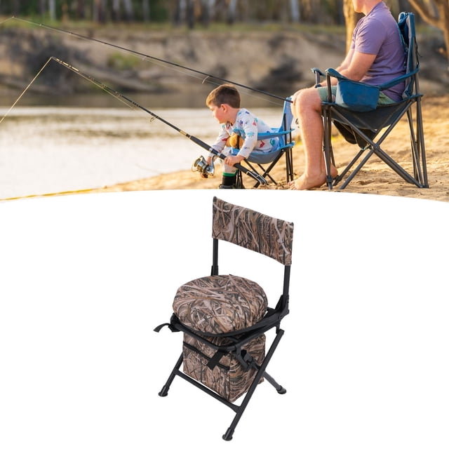 Foldable Portable Chair, 360 Degree Swivel Outdoor Chair Comfortable for Traveling