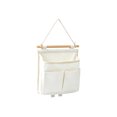 thumbnail image 2 of Wall Mounted Hanging Storage Bag, Bedside Hanging Organizer Pouch with Multi Pockets, Space Saving Holder for Bedroom Living Room Home Phone Remote Accessories Storage, White, 2 of 7
