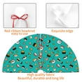thumbnail image 7 of Cauagu 36" Christmas Tree Skirt Sushi (3) Pattern Christmas Tree Decorations Tree Mat for Xmas Decorations Occasion Holiday Home Decor -36", 7 of 7