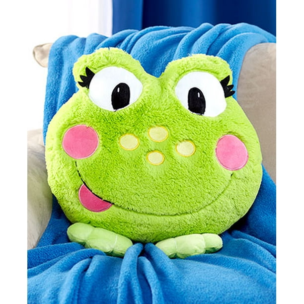 stuffed frog pillow