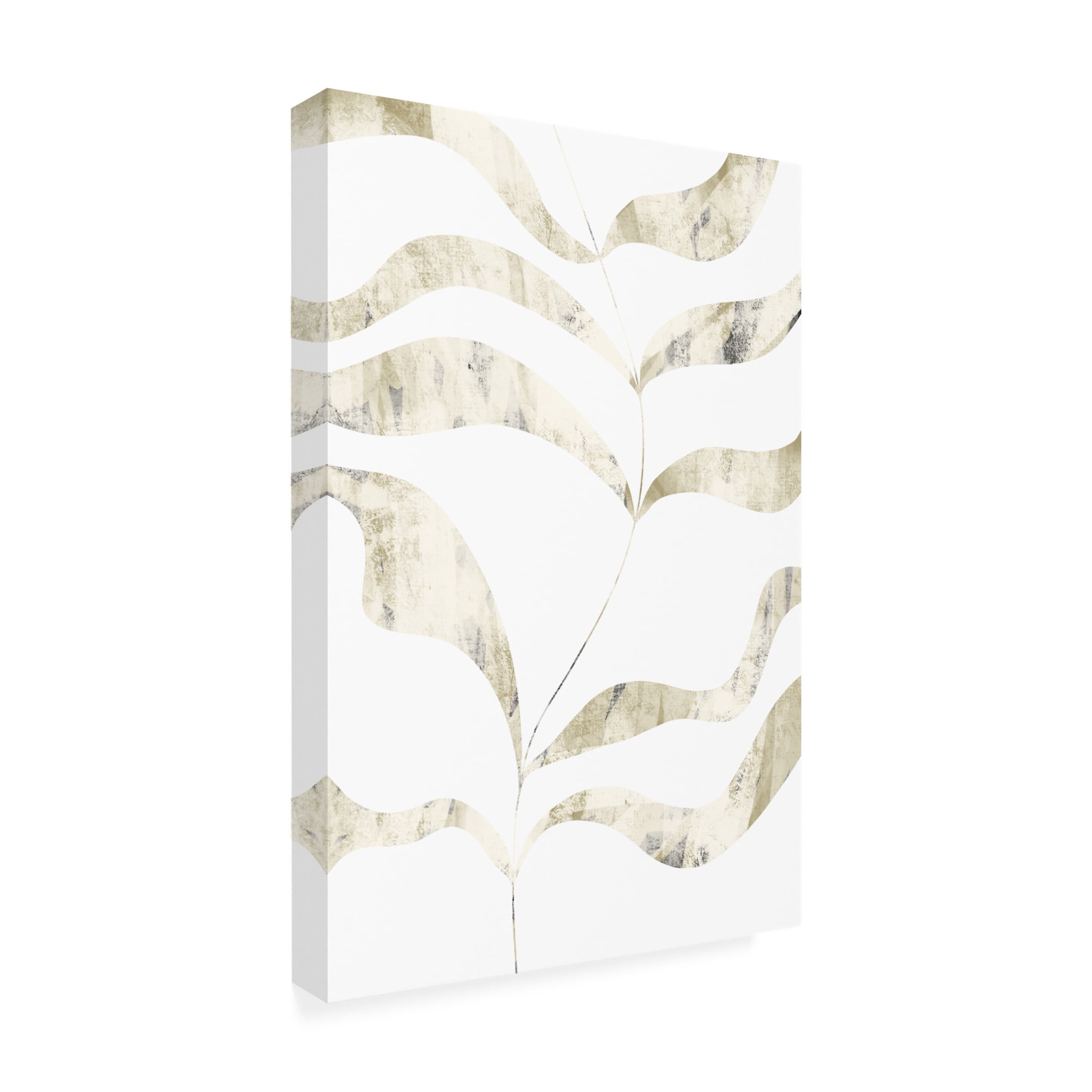 Trademark Fine Art uplusmestudio Textured Leaves Canvas Wall Art