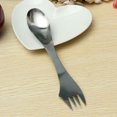 thumbnail image 3 of Inteprter Cuchara 3 en 1 Inicio Camping Picnic Cuchara Spork de acero inoxidable Cubiertos multifuncionales Mostrada, 3 of 6