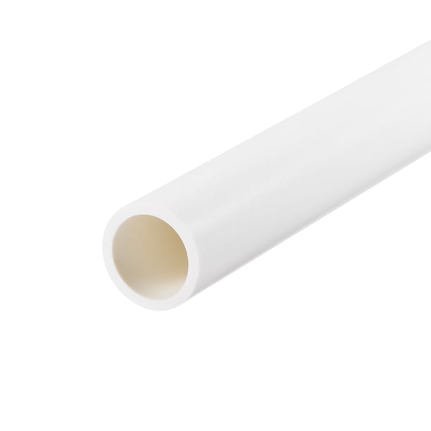 Tubo Redondo Rígido Uxcell Blanco de Alto Impacto para Tubo de Agua 0.63 x 0.79"