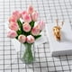 thumbnail image 1 of Fiudx Tulipanes Artificiales, Ramo de 10 Piezas, Poliuretano Suave, Tacto Realista, Decoración Vibrante, Centros de Mesa para Bodas, Regalo para El Día de La Madre, 34 Cm de Alto, 1 of 7