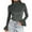 Gray, variant on Hfnxid Womens Turtleneck Velvet Shirt Women Long Bell Sleeve Shirts 2026 Spring Tight Slim Fit High-necked Work T-Shirt Blouse
