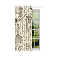 thumbnail image 2 of MKHERT Funny Skull Design Window Curtain Living Room,Bedroom Window Drapes 52x84 inch, 2 of 2