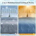 thumbnail image 4 of VK·LIVING Cooling Comforter King Size, Reversible All Season Cooling Comforter, Breathable Soft Lightweight Comforter for Hot Sleepers, Blue, 4 of 8