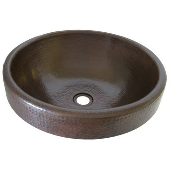Granada Copper Bathroom Sink & Oil Rubbed Bronze Strainer Drain