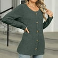 thumbnail image 4 of Plebaso Women's Tunic Tops with Leggings Knit Long Sleeve Shirts Lightweight Pullover Sweater with Buttons, 4 of 8