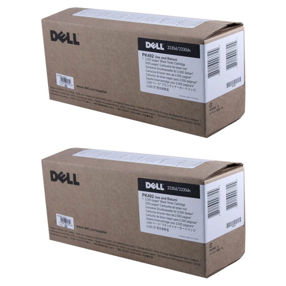 Dell PK492 Toner Cartridge 2Pack for 2330D, 2330DN, 2350D, 2350DN