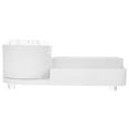 thumbnail image 2 of White Plastic Makeup Organizer with Rotating Design for Desk Storage and Decor 1 Piece, 2 of 6
