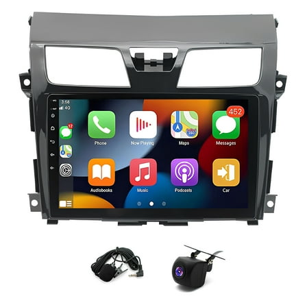 10in Android 15 Car Stereo Radio GPS Navigation 2 32G Wireless CarPlay Android Auto Bluetooth WiFi FM RDS SWC AHD Backup Camera for Nissan Altima 2013-2015