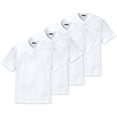 thumbnail image 1 of SCHIESSER Camiseta americana para hombres, paquete de 2 - 1/2 manga, camiseta interior, cuello en V Blanco 2XL (2X-Large), 1 of 3