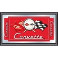 thumbnail image 2 of Trademark CORVETTE 15" x 26" x 3/4" Wooden Framed Mirror, Red, Corvette C1, 2 of 2