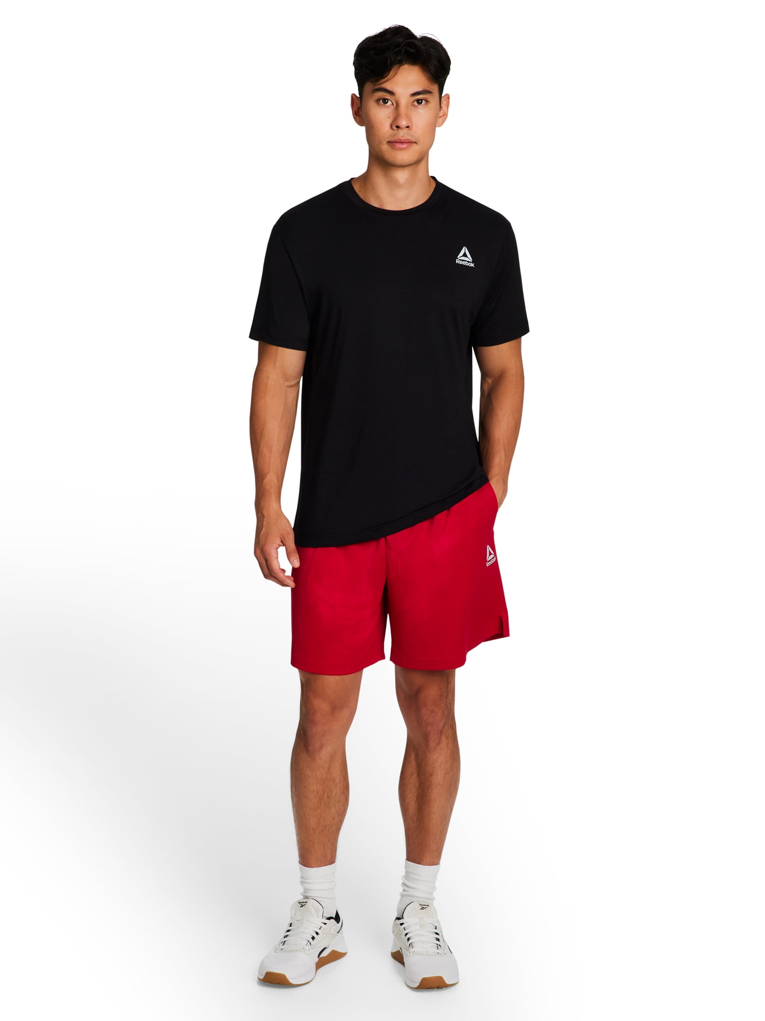 Reebok Men's & Big Men's Dash Rice Hole Mesh Gym Shorts, 7" Inseam, Sizes XS-5XL