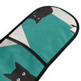 thumbnail image 4 of Yayeee Double Oven Mitt Kitchen Heat Resistant Baking 35" x7" Quilted Glove, Black Cat and Coffee, 4 of 6