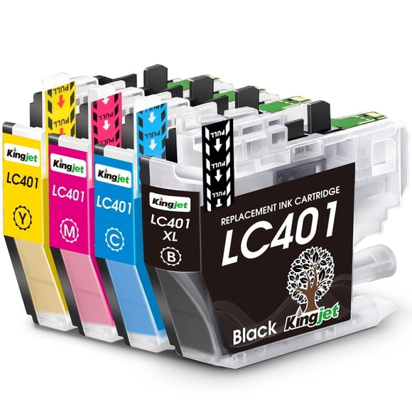 Cartuchos de tinta Kingjet LC401 compatibles con la impresora Brother MFC