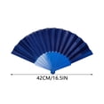 thumbnail image 6 of WZXPWT Pattern Folding Dance Fan, Lace Silk Hand Fan for Wedding Party, Fashionable Stage Performance Accessory, 6 of 7