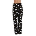 thumbnail image 3 of Just Love Plush Pajama Pants for Women - Petite to Plus Size Sleepwear (Black - Dark Night, Large), 3 of 3