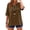 632#Coffee, variant on Embroidered Linen Shirts for Women - V Neck 3/4 Sleeve Length Boho Tops Plus Size 2026 Summer Dressy Casual Blouses Light Green M